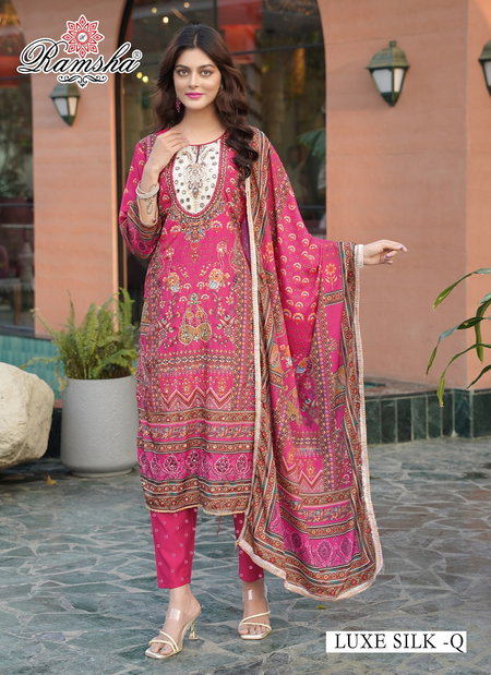 Ramsha Luxe Silk Q And R Ready Made Pakistani Salwar Suits Bulk Orders In India